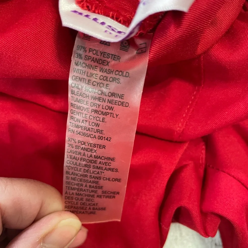 Allison Daley Vibrant Red Crop Pants~ Size 4P~‎ Casual and comfy